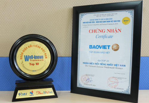 Tập đoàn Bảo Việt lần thứ 7 nằm trong Top 10 nhãn hiệu nổi tiếng Việt Nam