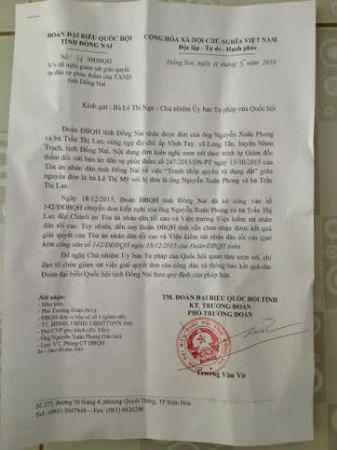 Đồng Nai: Bản án sai luật nghiêm trọng khiến Quốc hội phải vào cuộc chỉ đạo