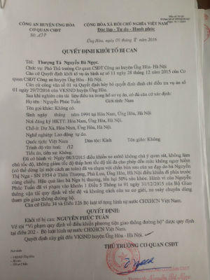 Căn cứ Bộ luật chưa có hiệu lực để đình chỉ vụ án