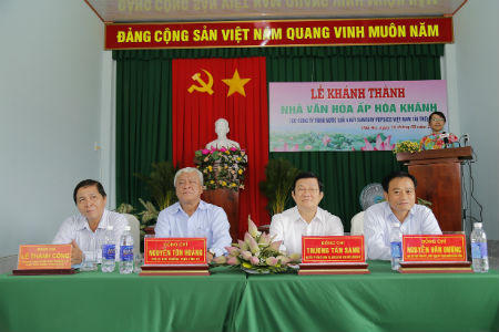 Đồng Tháp: Suntory PepsiCo Việt Nam bàn giao nhà văn hóa ấp Hòa Khánh, xã Hòa An