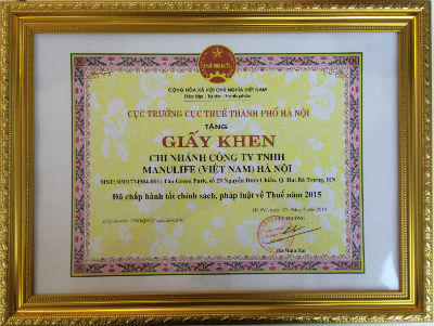 Manulife Việt Nam đóng góp hơn 116 tỷ đồng vào ngân sách nhà nước