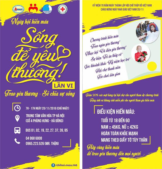 Hà Nội phát động ngày hội Sống để yêu thương 2016