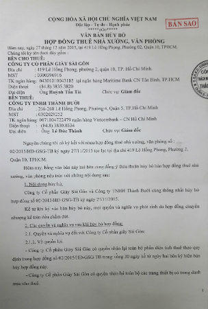 Một doanh nghiệp “chịu vạ lây” vì dính líu với Nhà xe Thành Bưởi? 