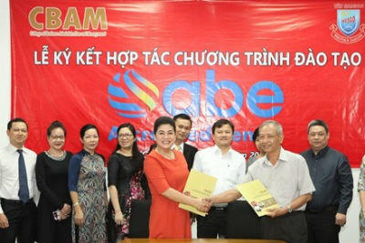 Trường Đào tạo Quản lý DN: Ký hợp tác với WESGO độc quyền đào tạo chương trình ABE - UK