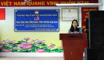 N.H.O trao "Xuân Lộc Điền" đến các hộ dân nghèo huyện Bình Chánh