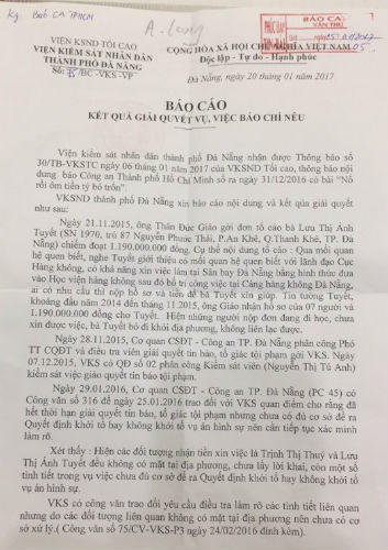 Vẫn chưa đủ cơ sở khởi tố vụ lừa đảo xin việc hàng tỉ đồng ở Đà Nẵng