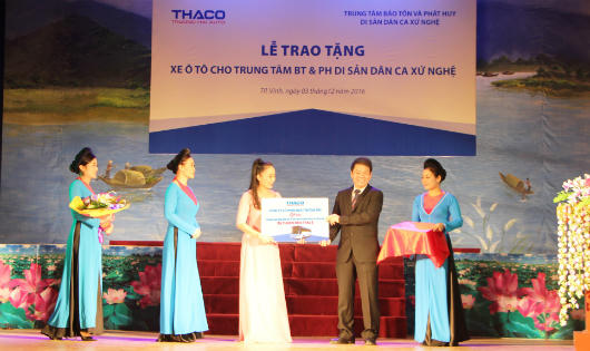 Thaco đã trao tặng nhiều xe cho các chương trình xã hội - từ thiện