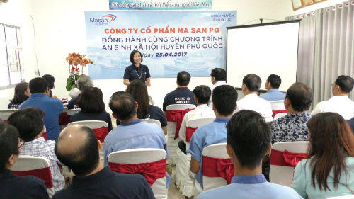 Công ty Cổ Phần Masan PQ: Trao 1 tỷ đồng cho hoạt động An sinh xã hội huyện Phú Quốc