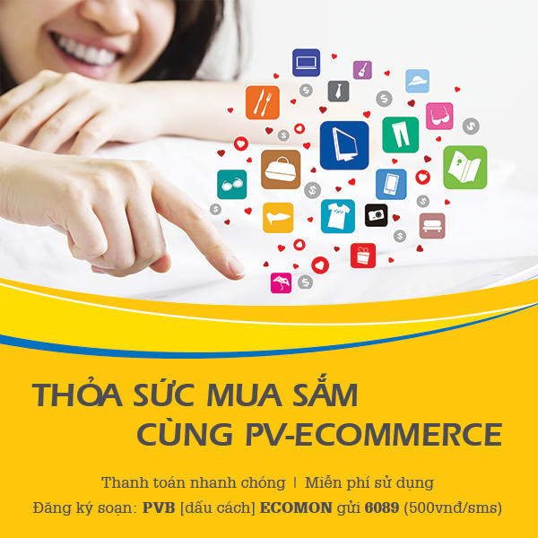 Thoải mái mua sắm Online với thẻ PVcomBank