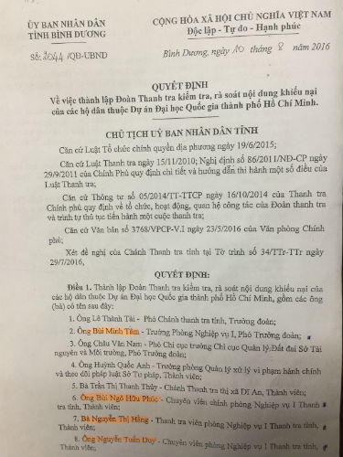 Dự án xây dựng ĐHQG TP. HCM: Cần thực hiện nghiêm chỉ đạo của Thủ tướng Chính phủ