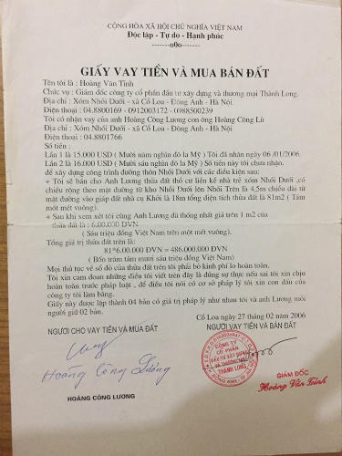 Đông Anh (Hà Nội): Trưởng thôn lạm quyền, tự ý bán đất công