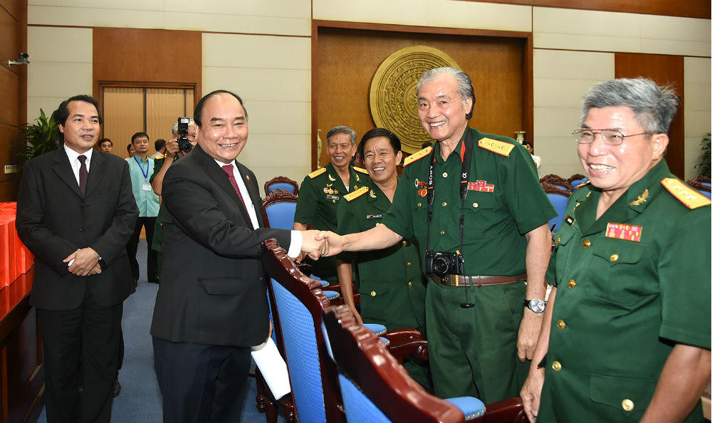Thủ tướng Nguyễn Xuân Phúc gặp mặt Hội truyền thống Trường Sơn - Đường Hồ Chí Minh