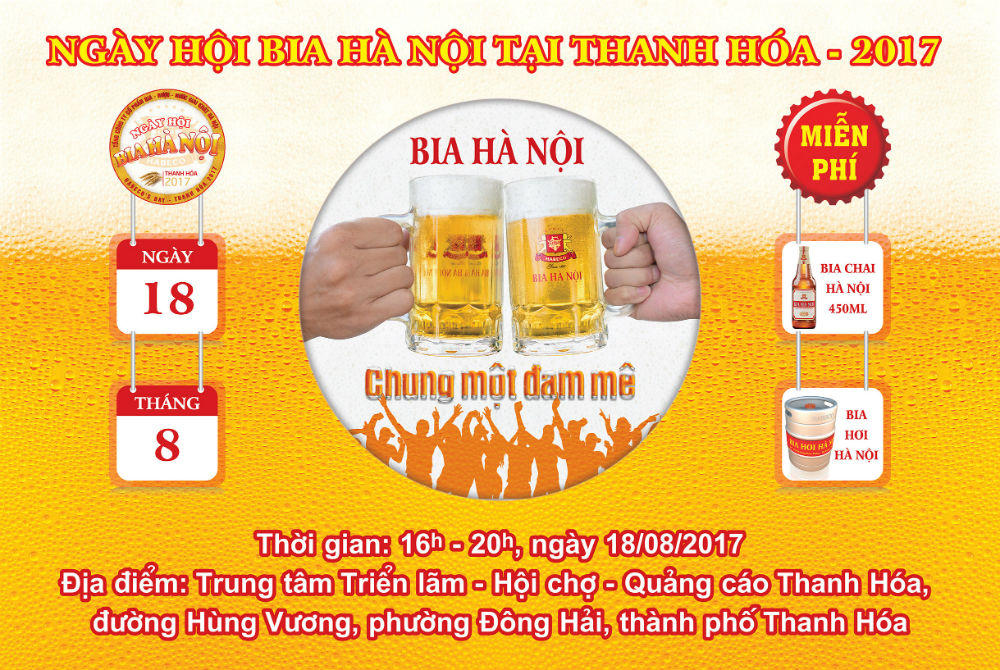 Mở màn Ngày hội bia 2017, Bia Hà Nội quyết tâm “chơi lớn” tại Xứ Thanh