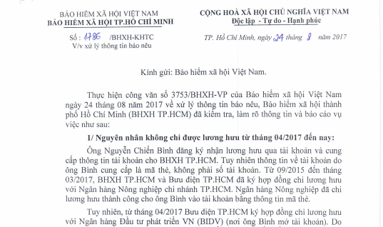 Bưu điện TP HCM xin lỗi Nguyên Phó Tổng Thanh tra Chính phủ vụ chậm lương