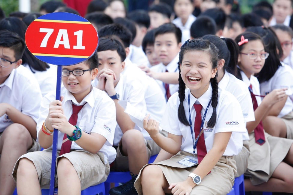 Ngắm ngôi trường đầu tiên của VinSchool tại TP.HCM trong ngày khai giảng