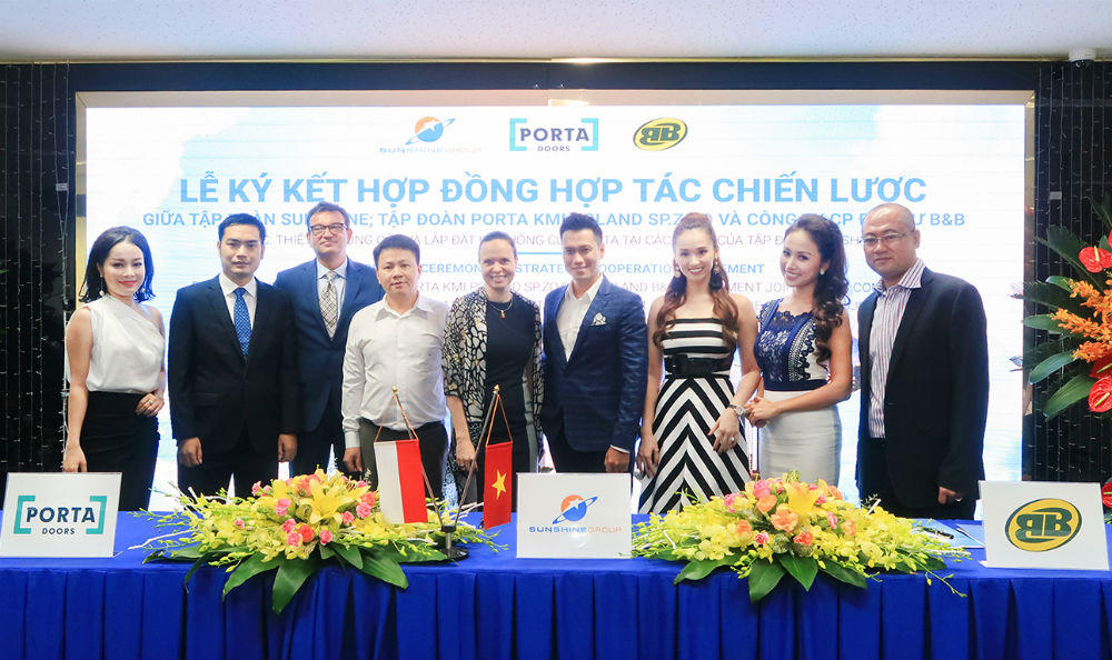 Nâng cao chất lượng công trình, Sunshine Group “bắt tay” với Tập đoàn cửa hàng đầu châu Âu 