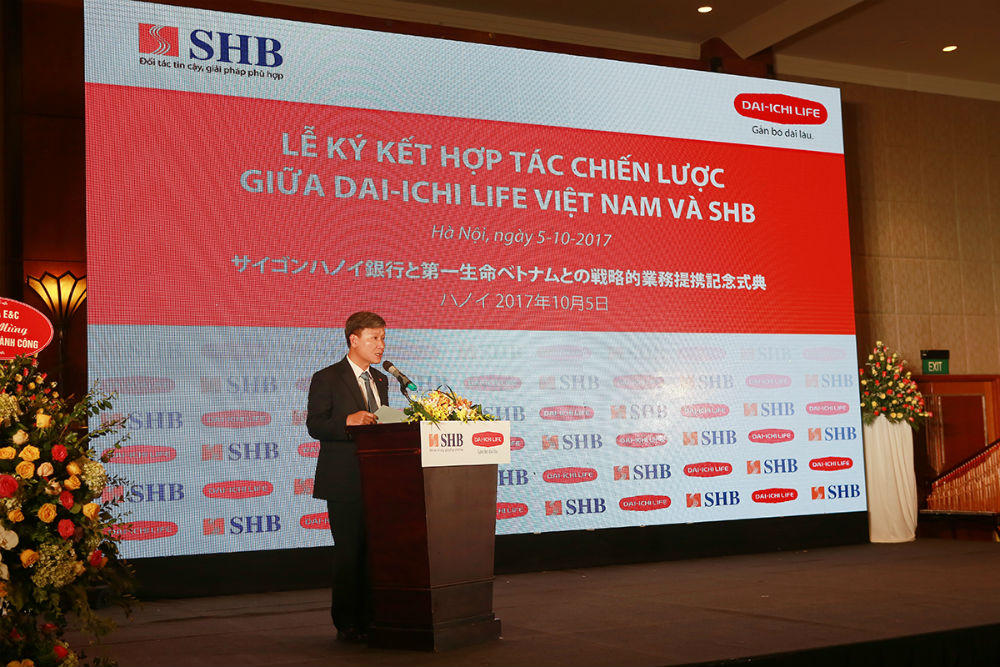 Dai-ichi Life Việt Nam và SHB ký kết hợp tác chiến lược dài hạn