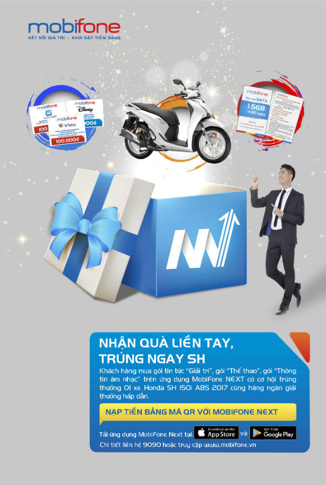 Đua trải nghiệm MobiFone NEXT nhận xe SH