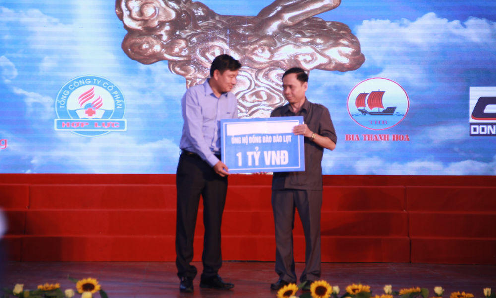 Tập đoàn FLC hỗ trợ 1 tỷ đồng khắc phục hậu quả thiên tai tại Thanh Hoá 