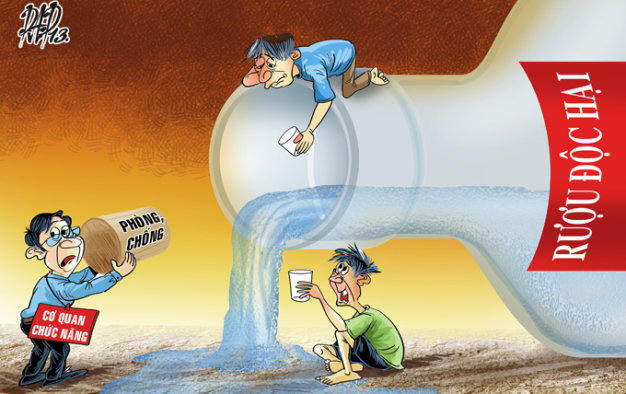 Tàn phá sức khỏe vì lạm dụng rượu, bia