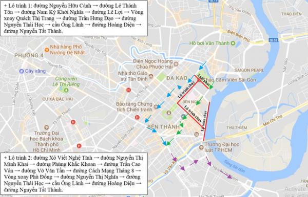 TP.HCM cấm xe nhiều đường để tổ chức giải marathon