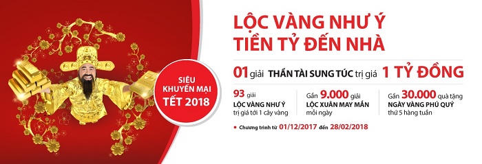 Đón Tết cùng Maritime Bank với giải thưởng ‘khủng’ 1 tỷ đồng
