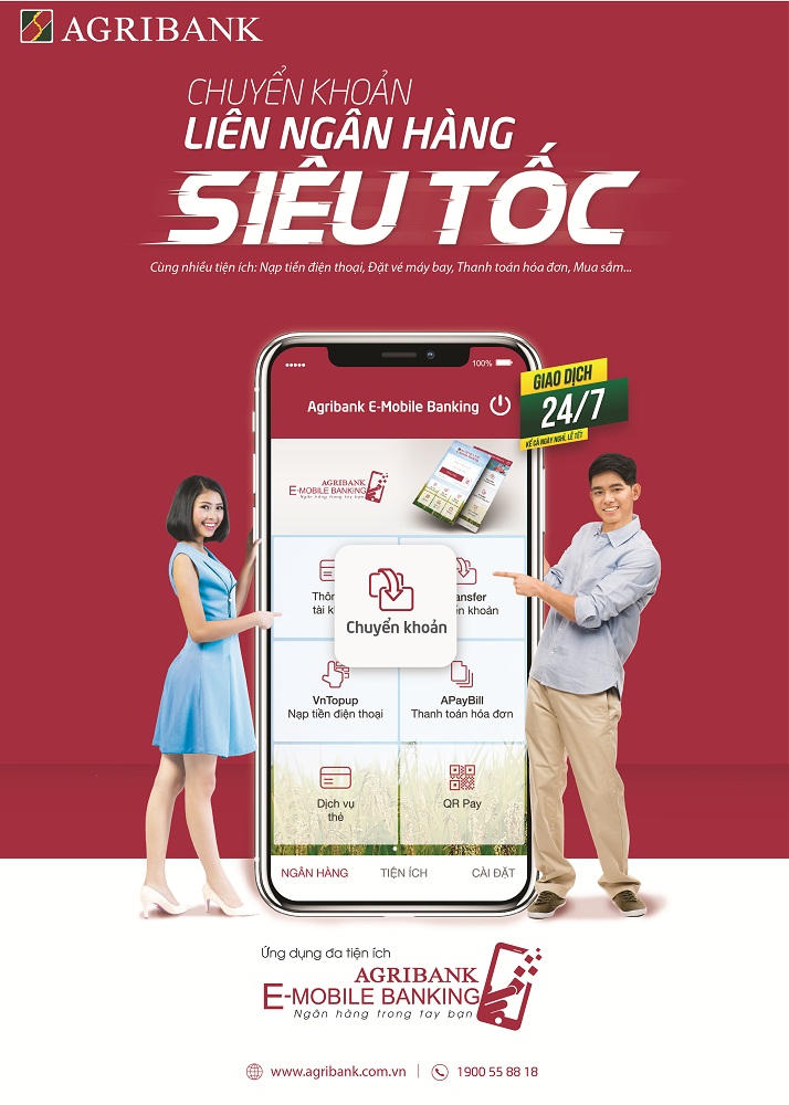 Agribank E-Mobile Banking – Đơn giản hóa chuyển tiền liên ngân hàng
