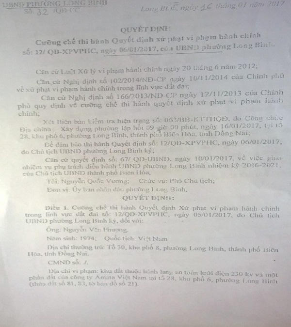 Đồng Nai: Trắng tay vì bị cưỡng chế lúc cận Tết