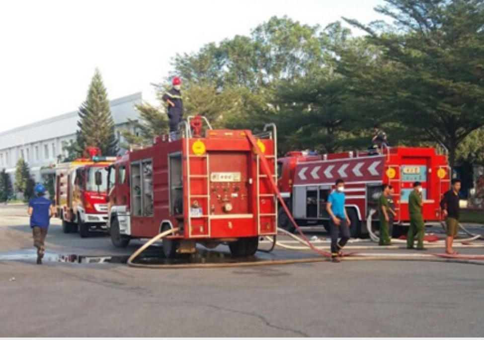 Vũng Tàu: Cháy lớn nhà máy Giấy Sài Gòn 