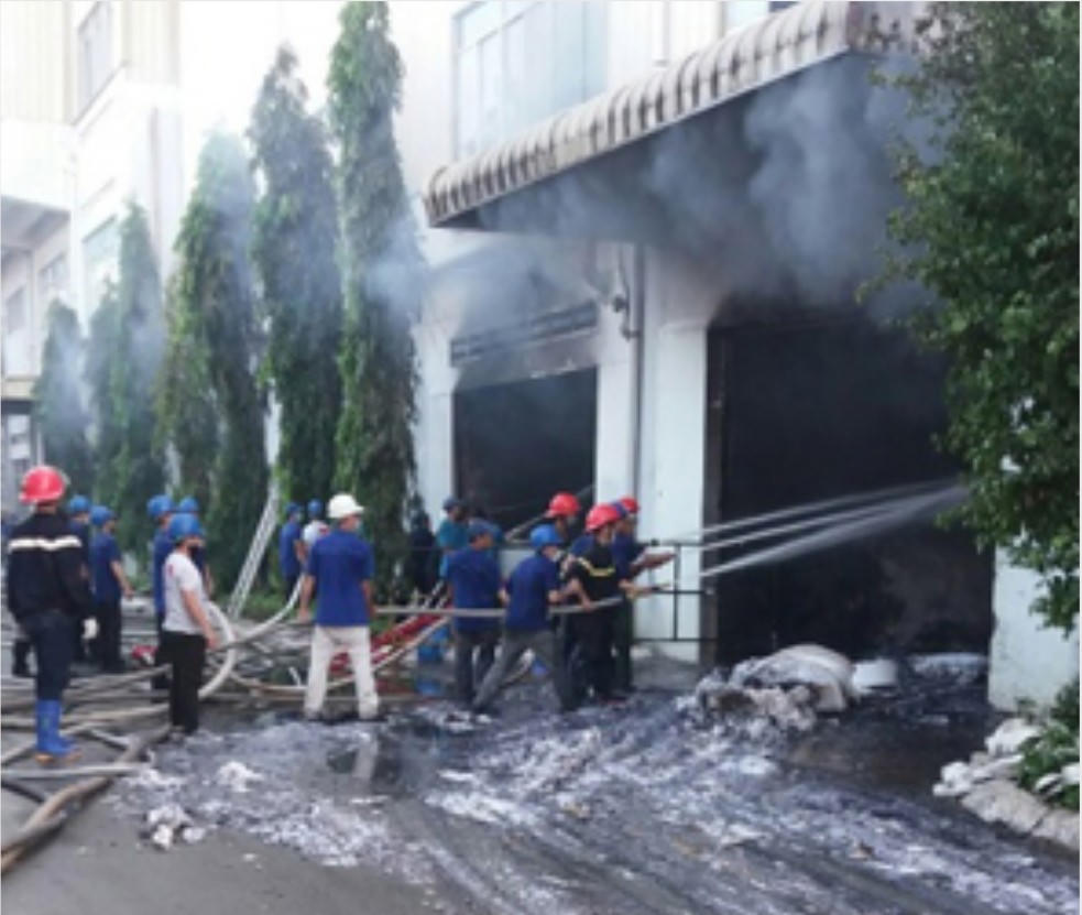 Vũng Tàu: Cháy lớn nhà máy Giấy Sài Gòn 