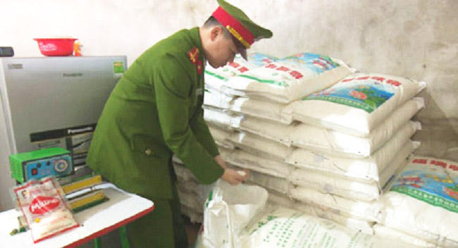 Mì chính giả,sản suất mì chính giả,Hà Tĩnh,hàng giả