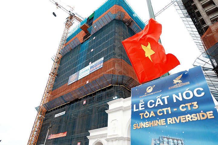 Tập đoàn Sunshine long trọng tổ chức lễ cất nóc dự án Sunshine Riverside