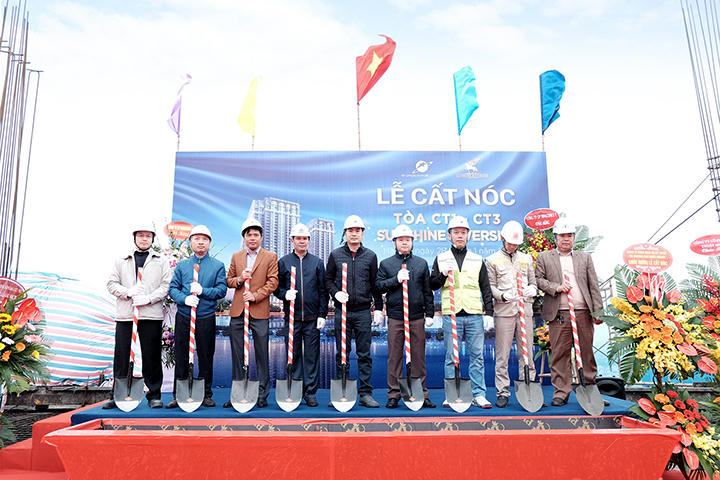 Tập đoàn Sunshine long trọng tổ chức lễ cất nóc dự án Sunshine Riverside