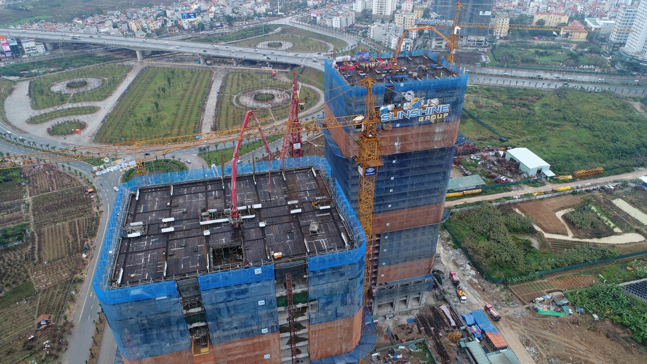 Tập đoàn Sunshine long trọng tổ chức lễ cất nóc dự án Sunshine Riverside