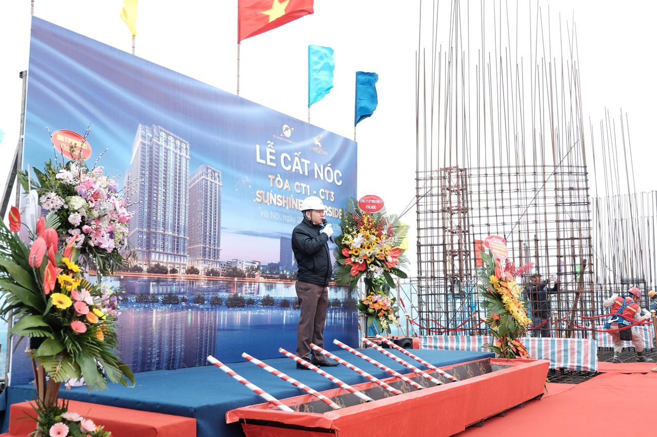 Tập đoàn Sunshine long trọng tổ chức lễ cất nóc dự án Sunshine Riverside