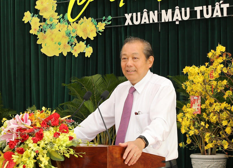 Phó Thủ tướng Trương Hòa Bình thăm, chúc Tết tại Long An