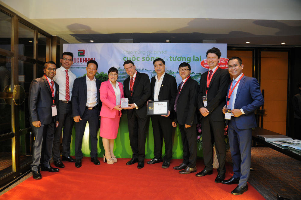 Phúc Khang Corporation được vinh danh Top 10 Nhà phát triển BĐS hàng đầu Việt Nam 2018