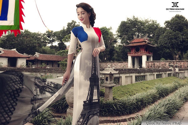 NTK Việt tung bộ ảnh Áo dài quốc kỳ độc đáo chào đón World Cup