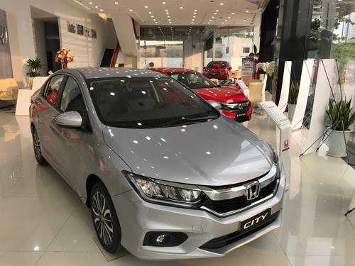 Honda City, một trong nhiều mẫu xe lắp ráp trong nước giảm giá để đẩy doanh số trong tháng 5-6.