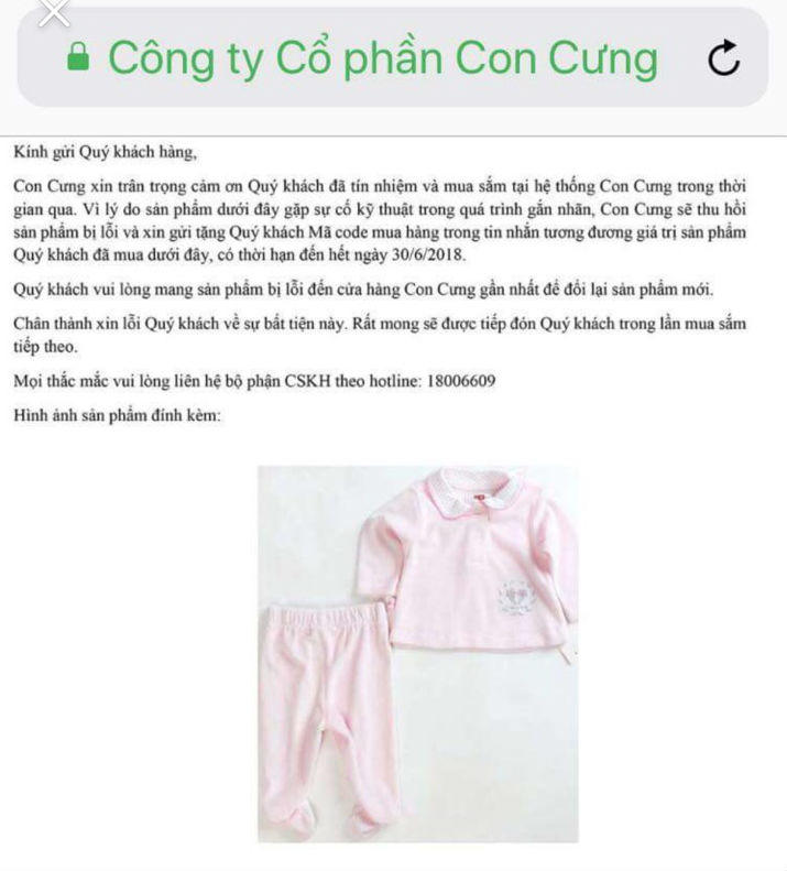 Tiếp vụ siêu thị Con Cưng: Khách hàng từ chối lời xin lỗi và quà tặng phiếu mua hàng 1 triệu đồng