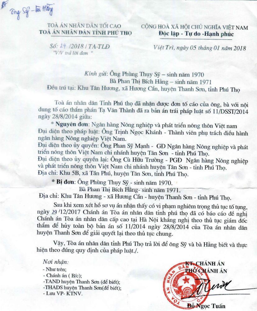 Vụ “Thẩm phán bị “tố” ra bản án trái luật”: Ủy ban Tư pháp của Quốc hội đề nghị báo cáo trước ngày 25/8