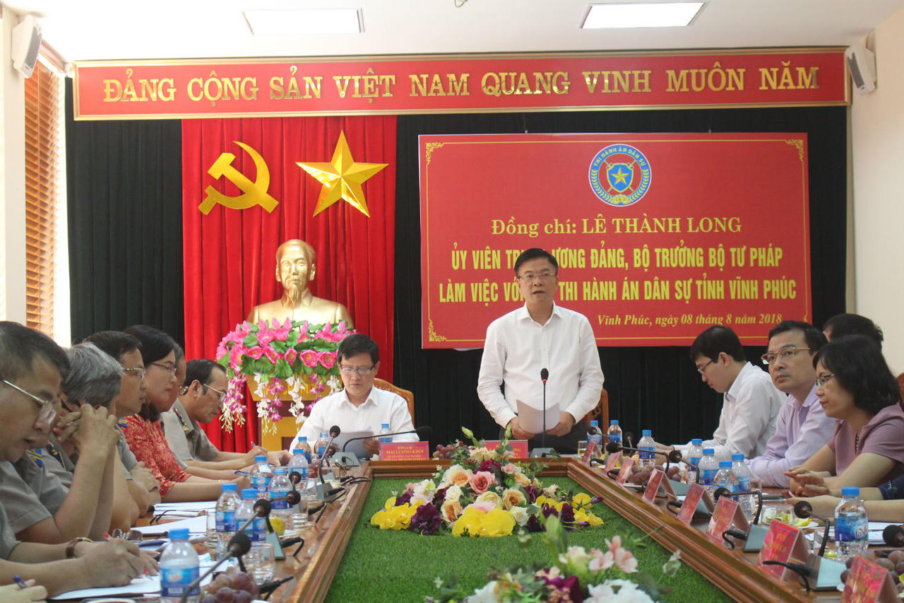 Tỉnh Vĩnh Phúc đề nghị Bộ Tư pháp có ý kiến tháo gỡ khó khăn trong thu hút đầu tư