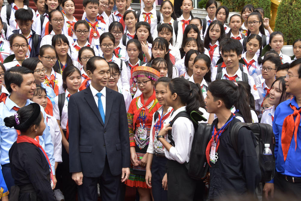 Chủ tịch nước gặp mặt 200 đại biểu thiếu nhi