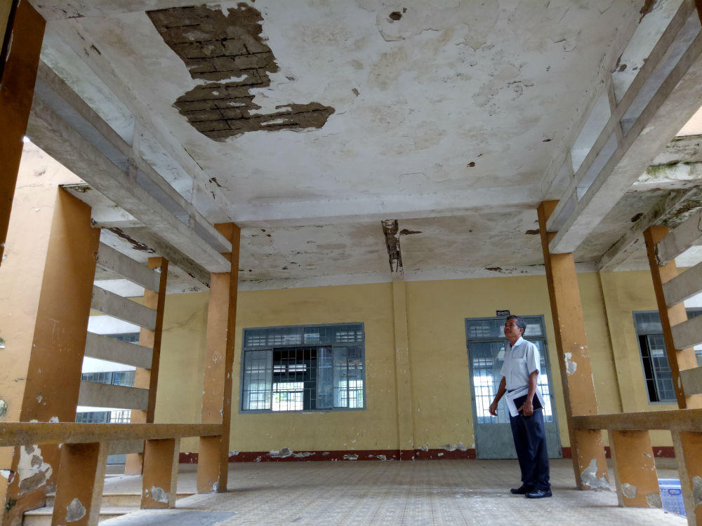 Học sinh nơm nớp lo trường THCS Phước Thái (Đồng Nai) đổ sập