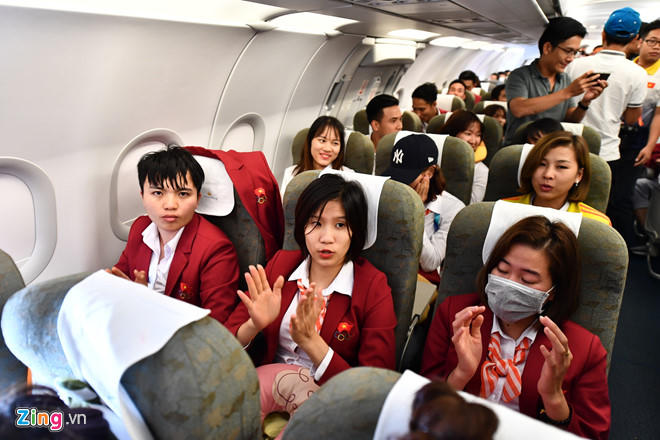 Đội tuyển Olympic Việt Nam đã về tới Hà Nội