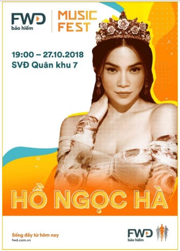 Dàn sao khủng tham gia Lễ hội âm nhạc FWD