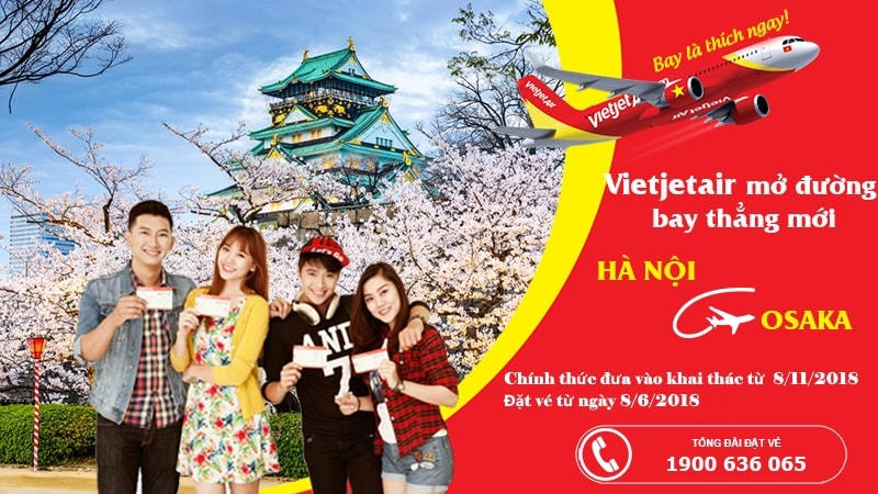 VietJet Air khuyến mãi "khủng" 200.000 vé 0 đồng cho chặng bay quốc tế