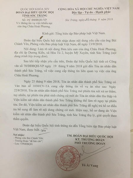 Tạm đình chỉ vụ án phân bón “rởm” tại Sóc Trăng