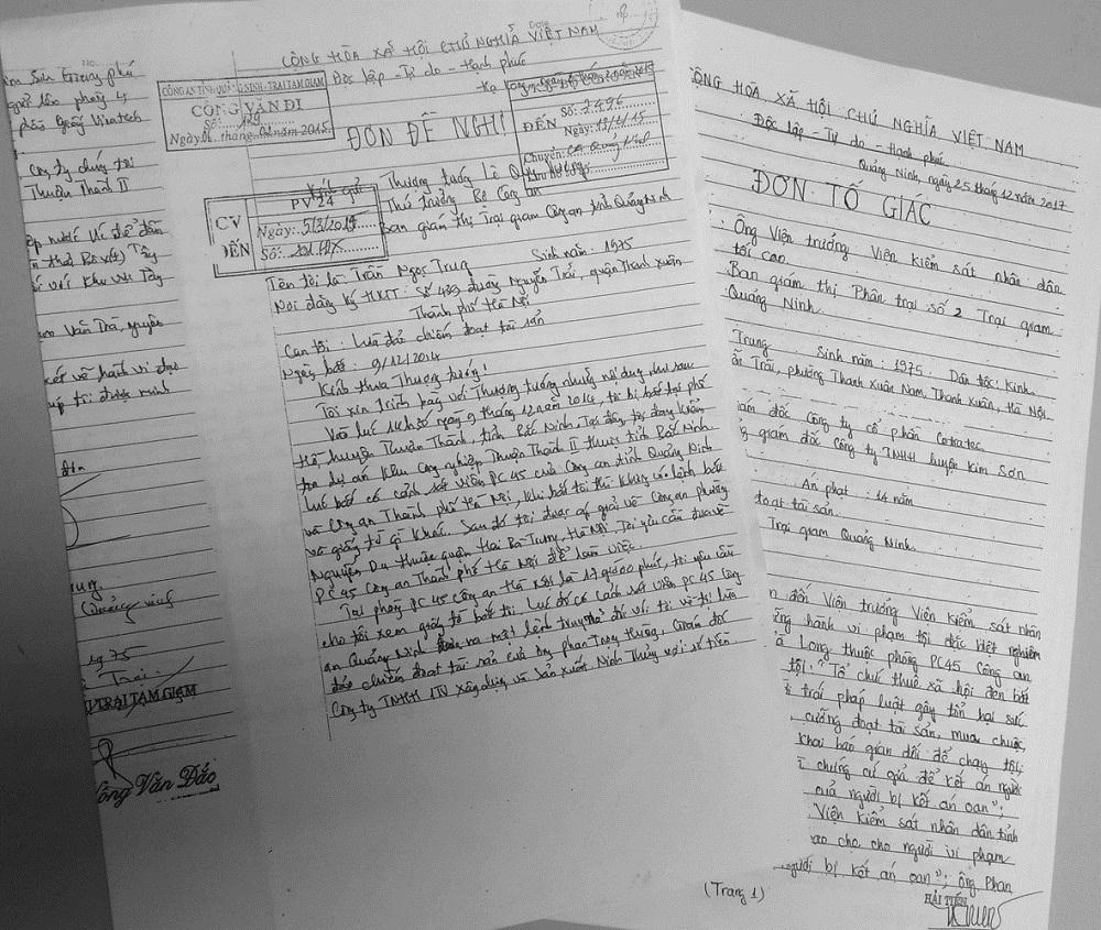 Cha ròng rã đội đơn kêu oan cho con đang thụ án tù