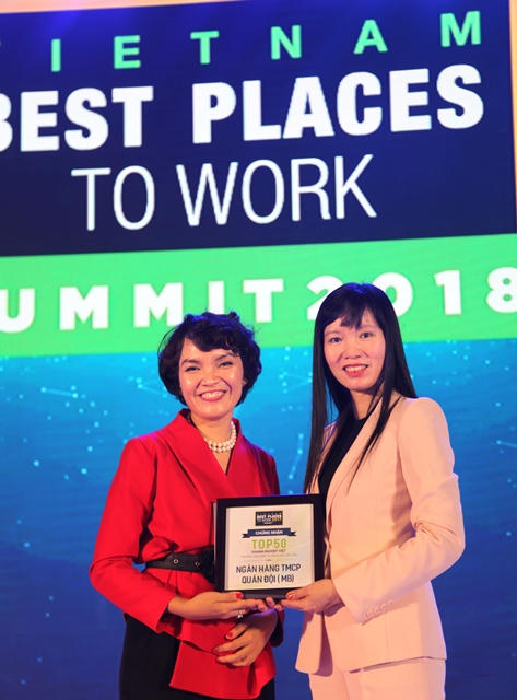 MB thăng hạng vào TOP 3 nơi làm việc tốt nhất Việt Nam ngành ngân hàng 2017